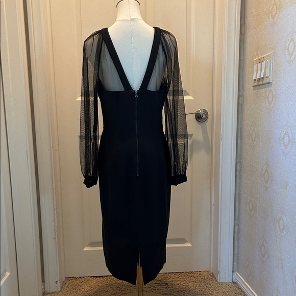 Maggy London Black Long Sleeve Dress - Picture 3 of 5